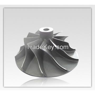 OEM casting factory precision investment casting titanium turbocharger impeller,engine parts,stator and rotor