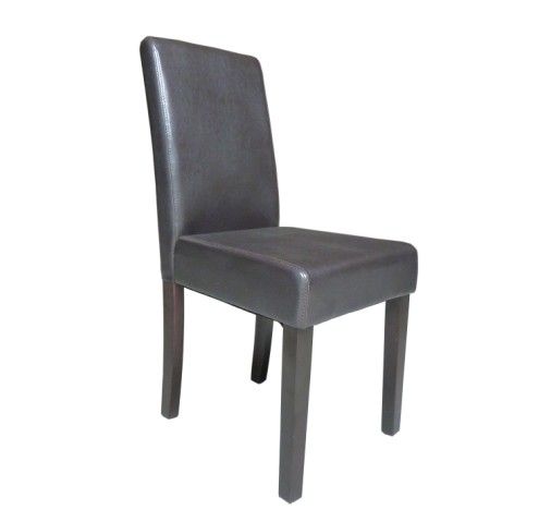 Black Modern Leather Dining Chair(ZRC-101)