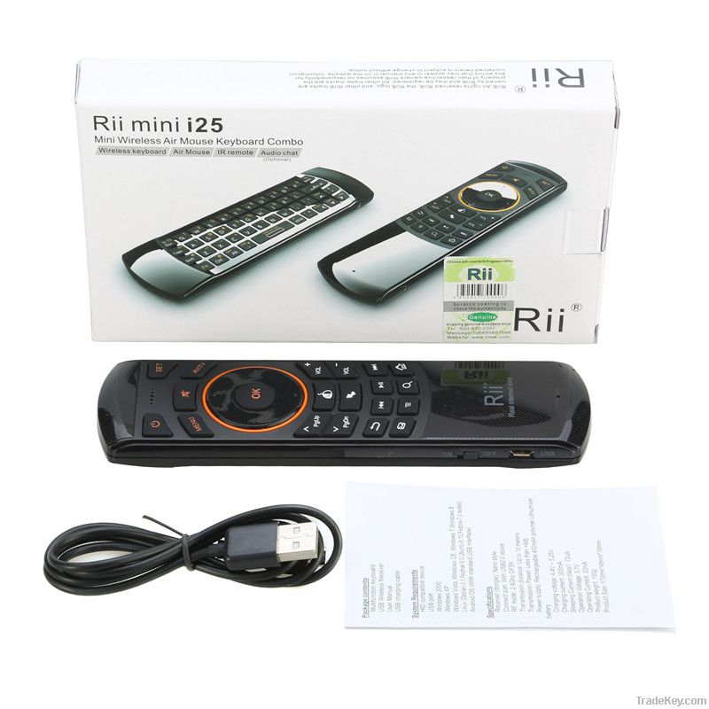 2.4g Wireless Mini Keyboard + Air Mouse + Remote Controller + Audio