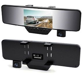 X110 HD 720P Rearview Mirror Car DVR Black Box Driving Camera
