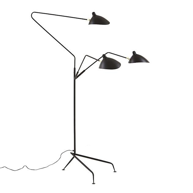 Serge Mouille three arms Floor lamp