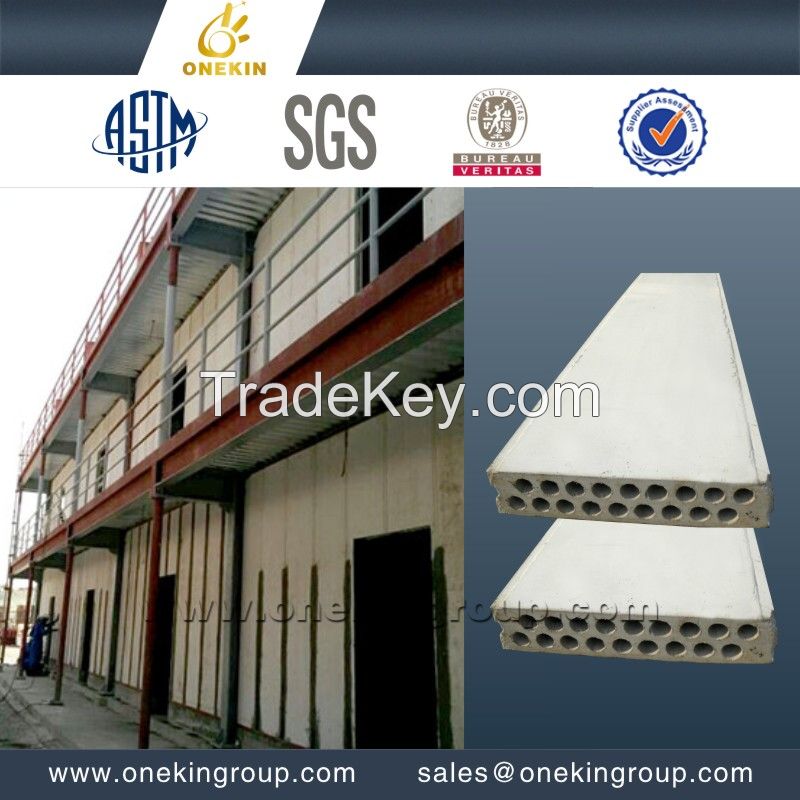 Lower cost fast installation lightweight precast wall partition panel