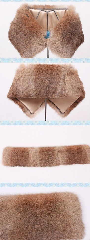 Animal fur skin accessory as collar