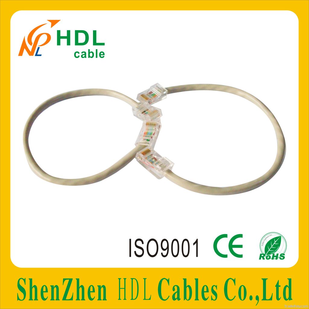 Flat 2 pair indoor telephone cable