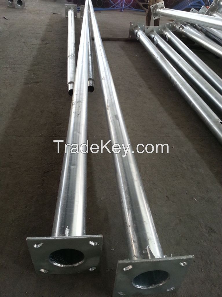 Hot dip galvanize steel street light pole