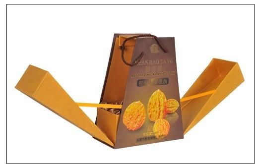 quality gift box with drawstring for food packaging