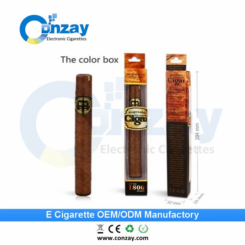 Disposable 1800puffs e cigar good vapor electronic cigarette best e cigar
