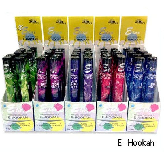 Supply high-quality electronic hookah disposable and 500puffs stickers pack e-hookah e cigarette disposable with wholesale