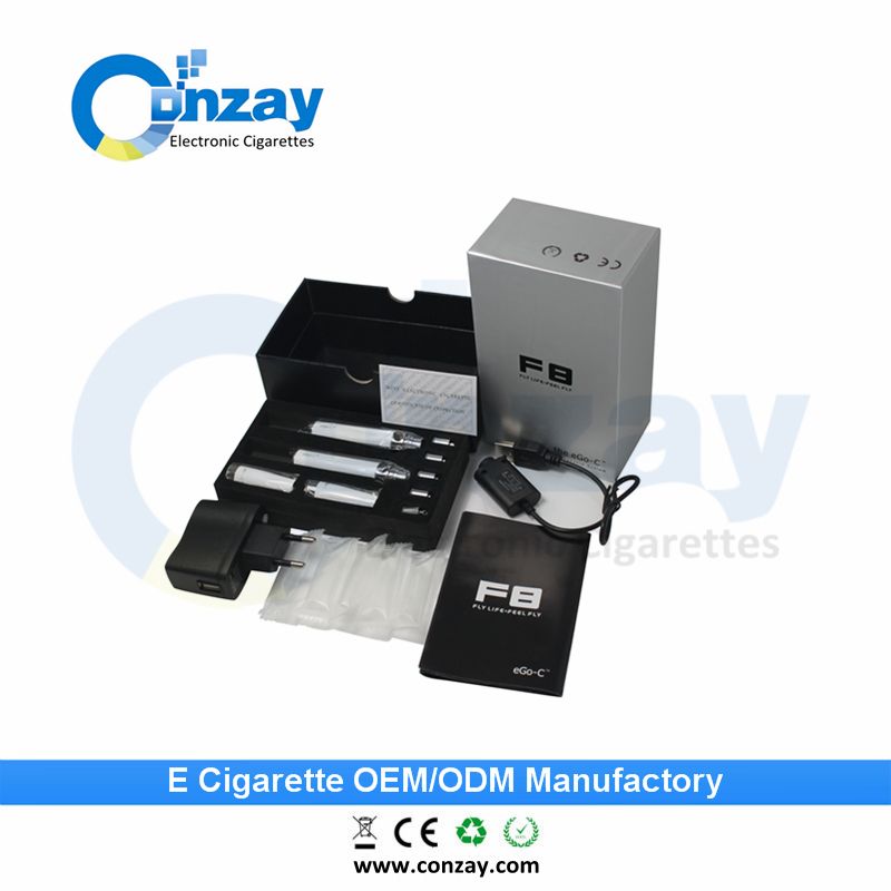 F8 E-Cigarette eGo-C with the Changeable Atomizer and different batttery capacity