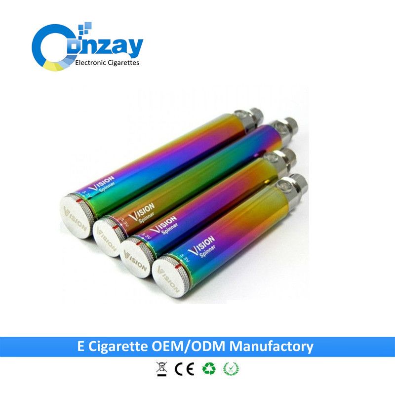 Hot Selling ego twist battery VV 3.2~4.8V Vision Spinner Battery 650mah /900mh /1100mah /1300mah