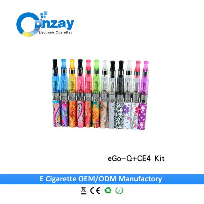Colorful Ego Q Battery CE4 Atomizer EGO Q Blister E-Cigarette