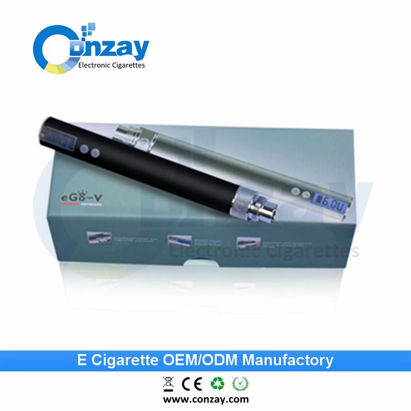 High tech LCD Screen ego v battery e cigarette with factory price
