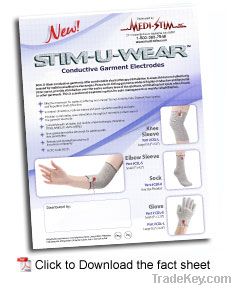 Stim-U-Wear Conductive Sock, Glove, Sleeve