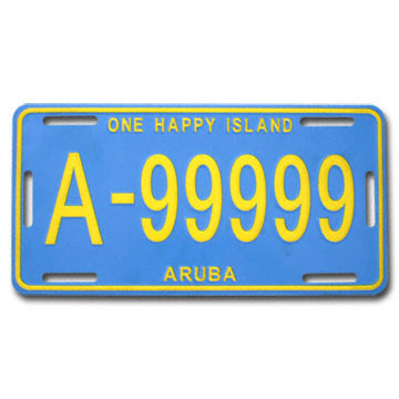 License number plate