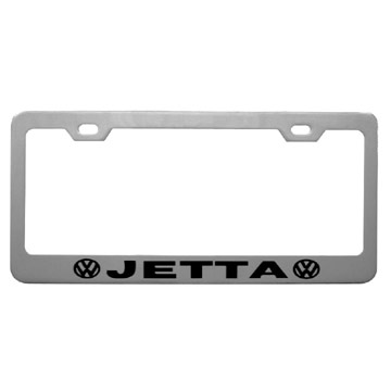 Steel license plate frame