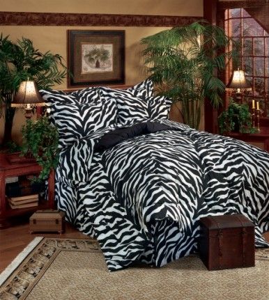 Black Zebra Bed In A Bag Set