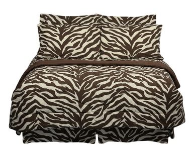 Brown Zebra Bed In A Bag Set