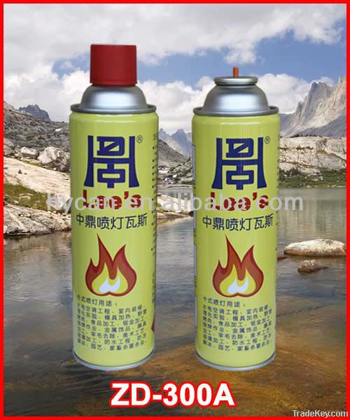 butane fuel aerosol can