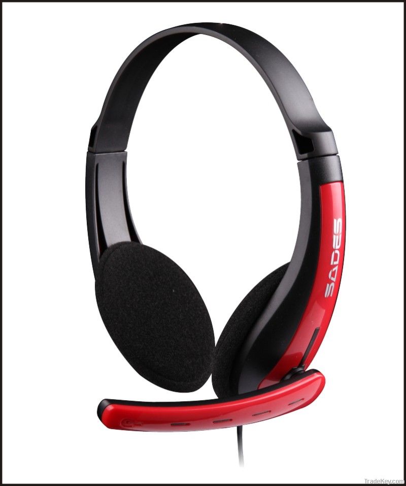CE/RoHS Wired Cute Design Computer Headset (SA-512)