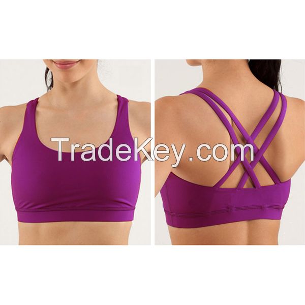 quick dry sublimation wholesale custom padded sports bra