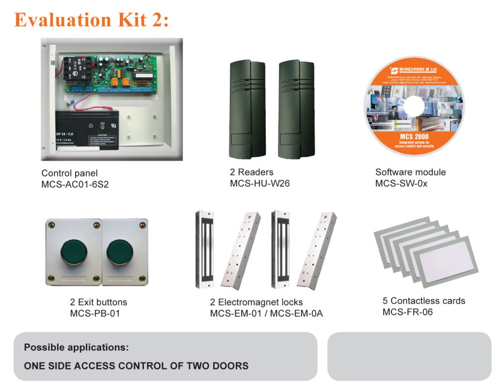 Access control systems MCS 2000 - Evaluation kit 2