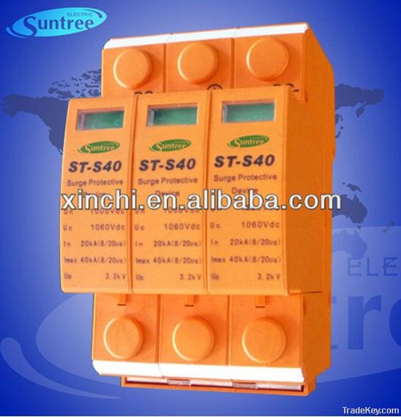 DC Surge Protector Device DC1000V 20-40KA SPD (ST-S40) for Solar PV