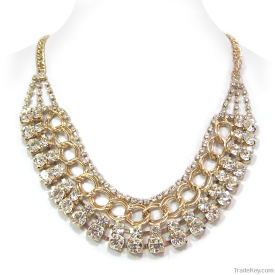 Strass Rhinestone Fashion Jewelry Necklace