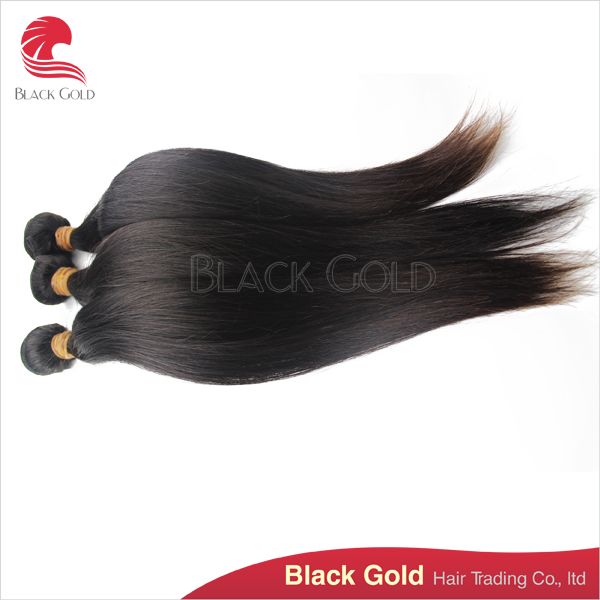5A Grade 100% Unprocessed Peruvian Human Hair Extension Soft and Silky Straight Hair