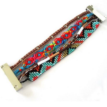 Rice Beaded Magnetic Clasp Handmade Bracelets