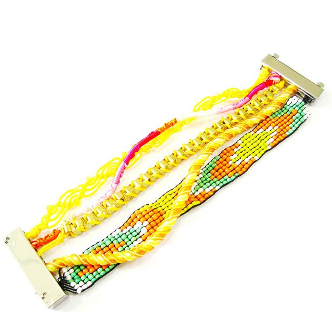 Rice Beaded Magnetic Clasp Handmade Bracelets