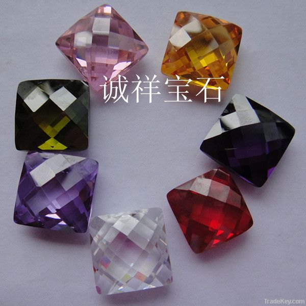 cubic zirconia stone square shape