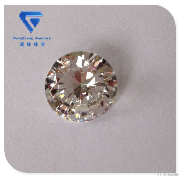 White brilliant cut Cubic Zirconia  CZ Gems