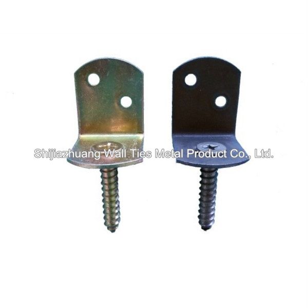 L bracket with screw/screws wood connector