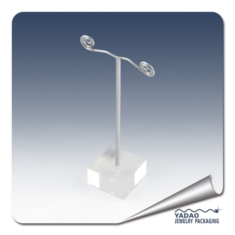 Metal Earring Display Stand with Acrylic Base