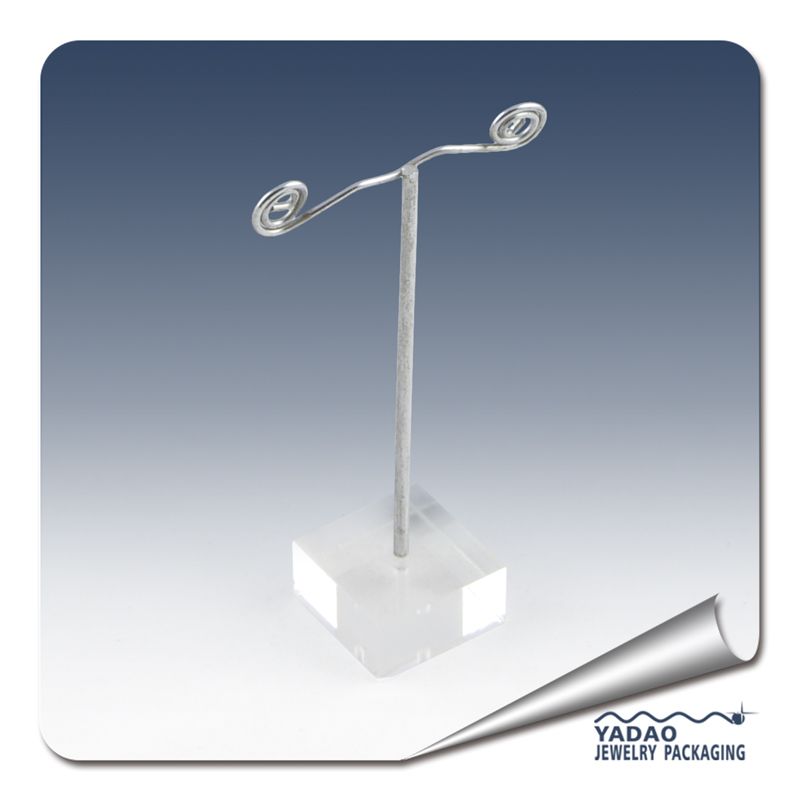 Metal Earring Display Stand with Acrylic Base