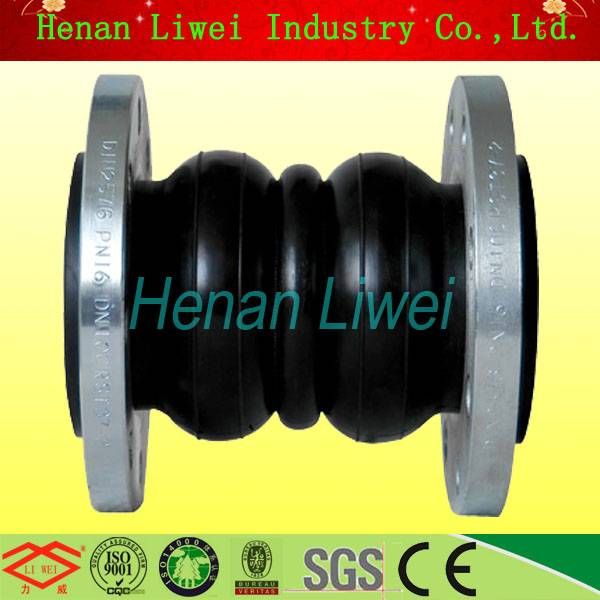 double sphere pipe flexible rubber expansion bellows joint