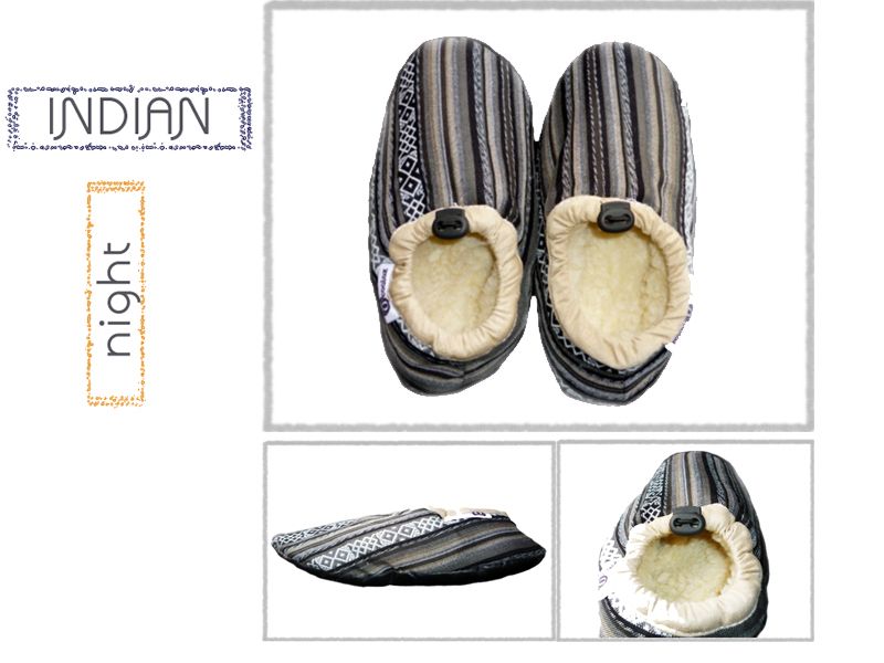 2013 Comfy and Warm designer slippers. Coalaz Indian Night