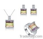 charming 925 sterling silver jewelry sets
