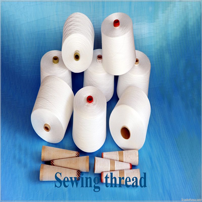 raw white polyester yarn for sewing