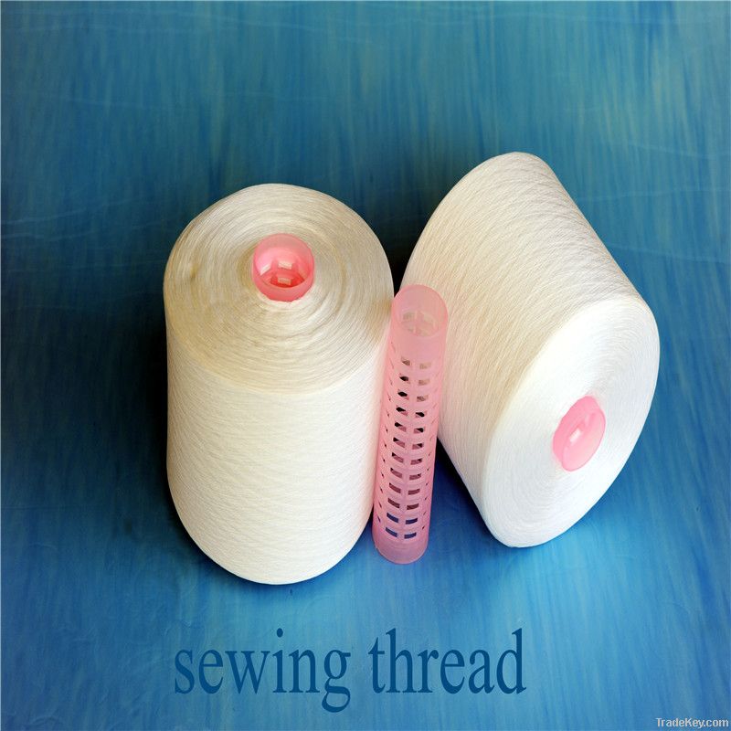 raw white ring twist sewing thread