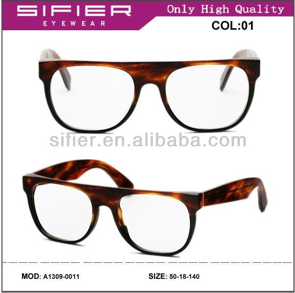 2014 Newest Trendy Flat Top Acetate Eyeglass Optical Frames