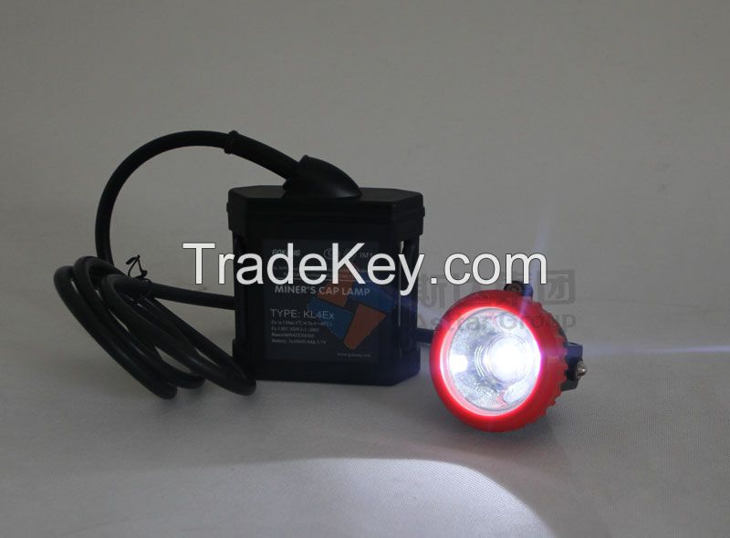 KL4Ex ATEX certified corded mining headlight, LED miner headlamp, IP54 mining light