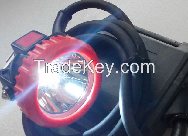 corded mining headlight, LED miner cap lamp, IP54 mining caplight