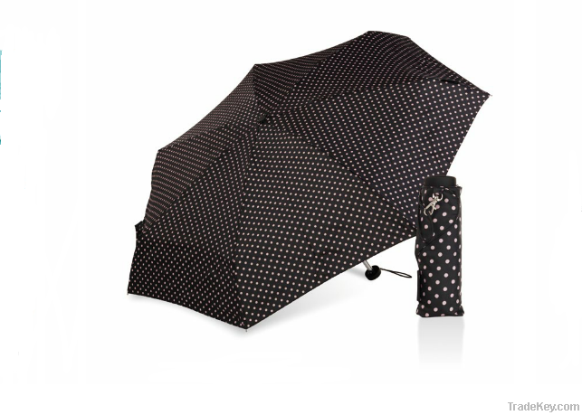 5 folds print fabric pocket umbrella for sale