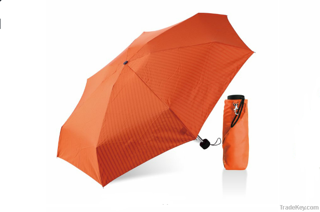 5 folds print fabric pocket umbrella for sale