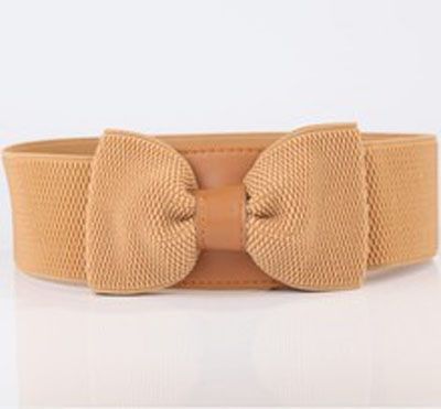 2013 Fashion New Style Elegant Bowknot Decoration Elastic Belt