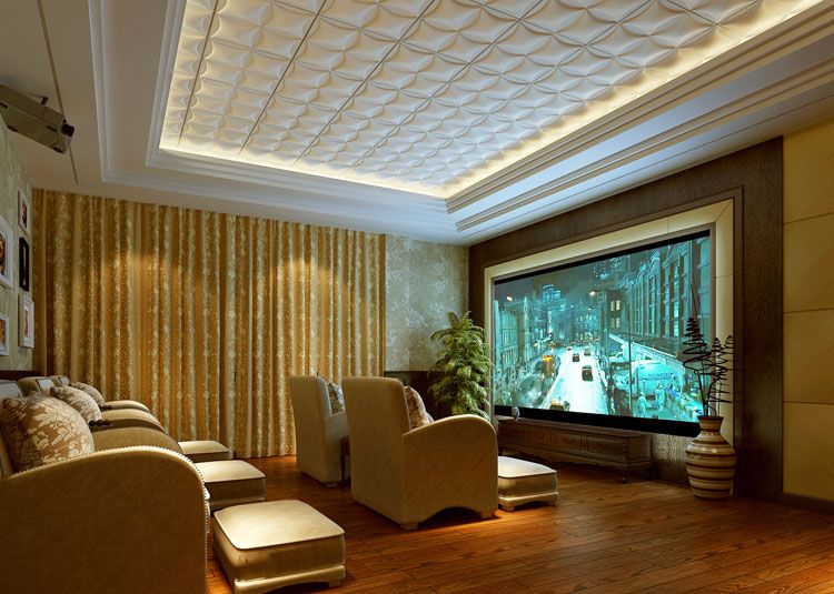 3D wall paper for home decoration soundproof, waterproof