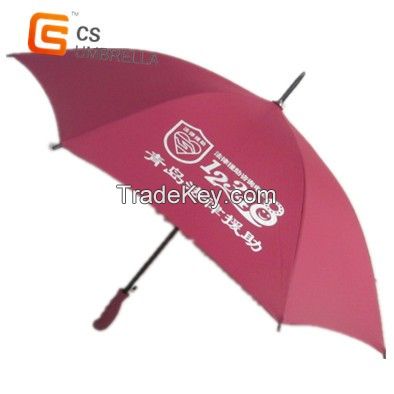 promotional umbrella red cover metal shaft