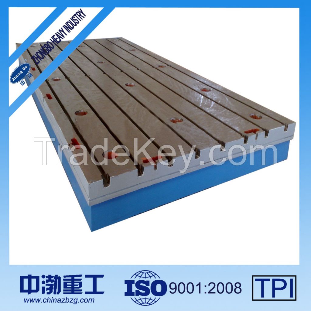 floor type boring machine cast iron surface plate