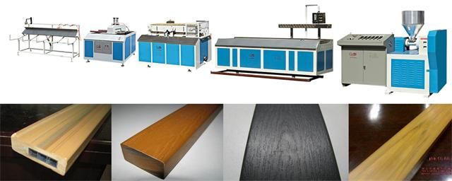 SJ-90 180kg/h wood and plasticÃÂ  profiles for outdoor flooring  extruder 
